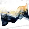 A Blue And Gold Abstract Painting