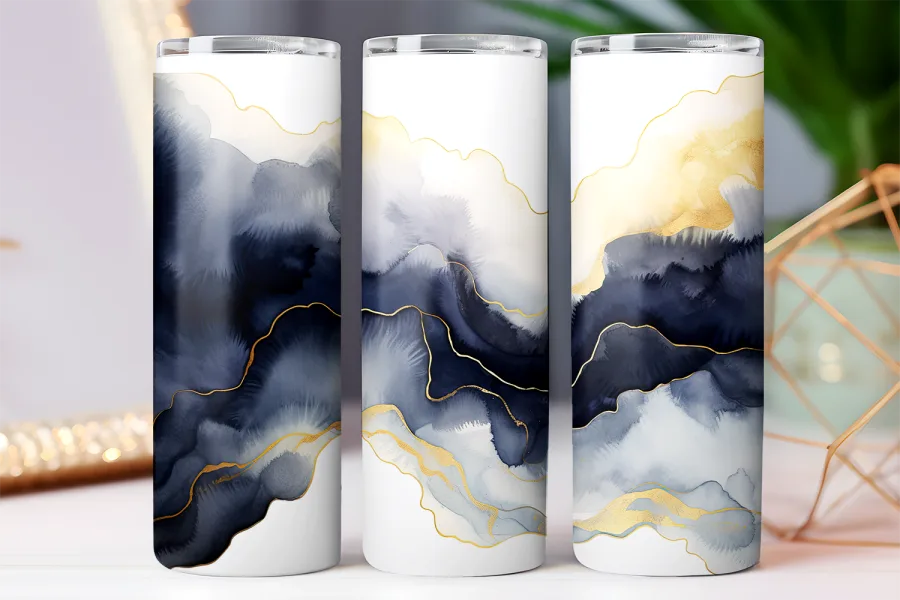 a group of tall cylindrical objects