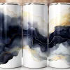 A Group Of Tall Cans With A Gold And Black Design