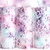 Pastel Giraffe Tumbler Wrap Design Featuring Glossy Pink, Blue, And Purple Animal Print Inspired Pattern With Soft Gradient Highlights On A White Base