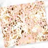 Pink And Gold Abstract Pattern.