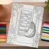 Cozy Book Nook Coloring Page - Free Printable Aesthetic Adult Coloring Sheet With Hanging Chair And Bookshelves
