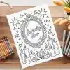 A Coloring Book On A Table
