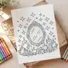 A Drawing Of Candles And A Mirror On A Piece Of Paper