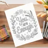 A Coloring Book On A Table