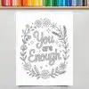 A Drawing Of A Quote On A White Paper