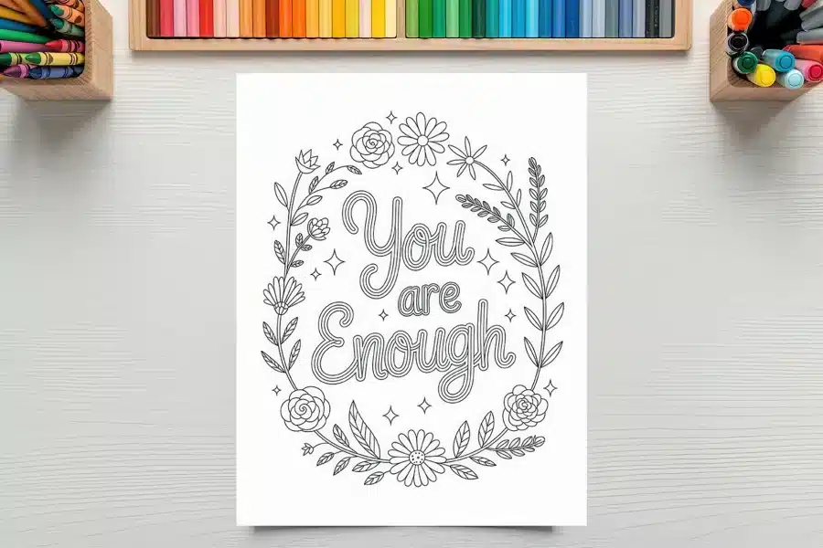 A Drawing Of A Quote On A White Paper