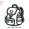 Backpack Svg Cut File - Digital Download For Cricut And Silhouette School Projects