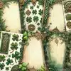 Collection Of Ornate Celtic-Style Frames And Shamrocks.