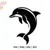 Dolphin Free Svg Cut File - Free Digital Download For Cricut And Silhouette Ocean Projects