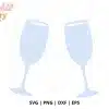Toasting Glasses Free Svg Cut File - Digital Download For Cricut And Silhouette Celebration Projects
