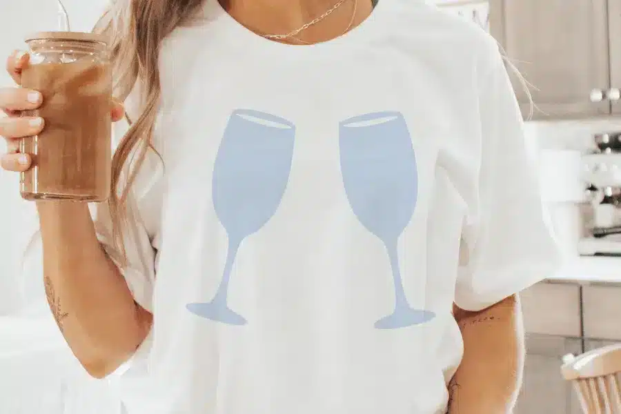 Cheerful Toasting Glasses Free Svg Cut File