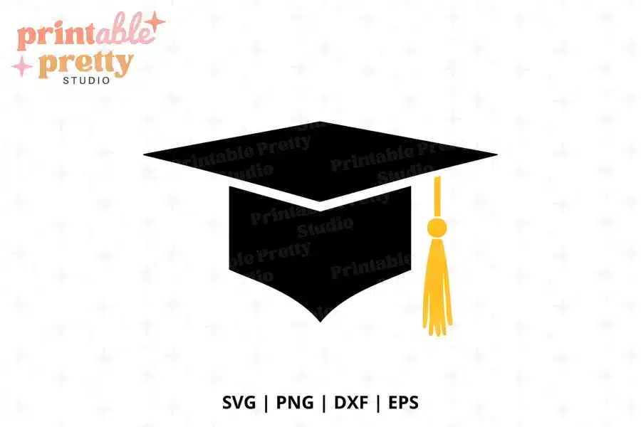 Grad Cap Free SVG Cut File - digital download for Cricut and Silhouette graduation projects