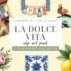 La Dolce Vita Clip Art Set - Digital Download Png Graphics With Italian Travel Theme