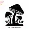 Mushroom Cluster Svg Cut File - Digital Download For Cricut And Silhouette Woodland Projects