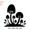 Woodland Mushrooms Free Svg Cut File - Digital Download For Cricut And Silhouette Forest Projects