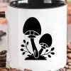 A Mug With Mushrooms On It