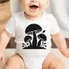 A Baby With A Mushroom Design On It