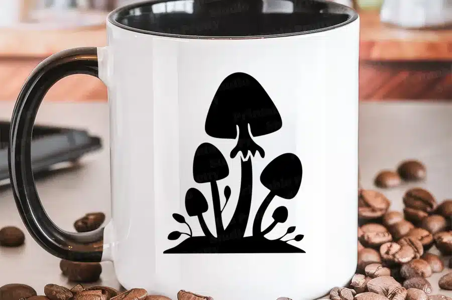 A Mug With A Mushroom On It