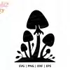 Mushroom Family Free Svg Cut File - Digital Download For Cricut With 10 Mushroom Elements