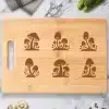 A Cutting Board With Mushrooms On It