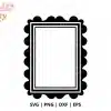 Ornate Wavy Frame Svg Cut File - Digital Download For Cricut And Silhouette Decorative Projects