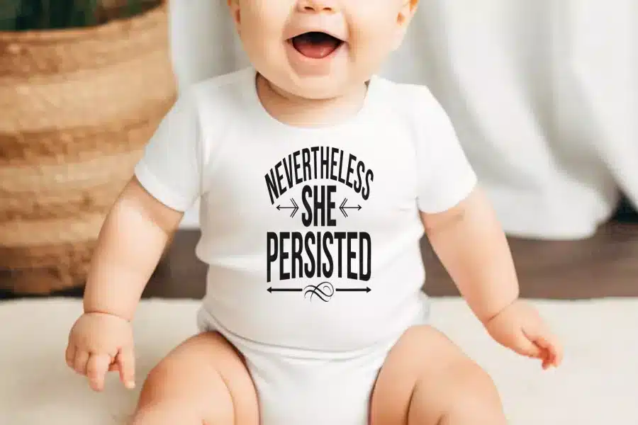 A Baby With A White Shirt