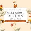 Silly Goose Autumn Clip Art Set - Digital Download Png Graphics With Funny Goose Characters