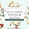 Silly Goose Winter Clip Art Set - Digital Download Png Graphics With Funny Goose Characters
