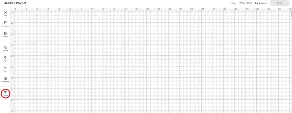 Blank Design Grid With Tools For Adding Images, Text, And Shapes.