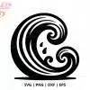 Ocean Wave Free Svg Cut File - Free Digital Download For Cricut And Silhouette Beach Projects