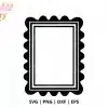 Wavy Frame Free Svg Cut File - Digital Download For Cricut And Silhouette Decorative Frame Projects
