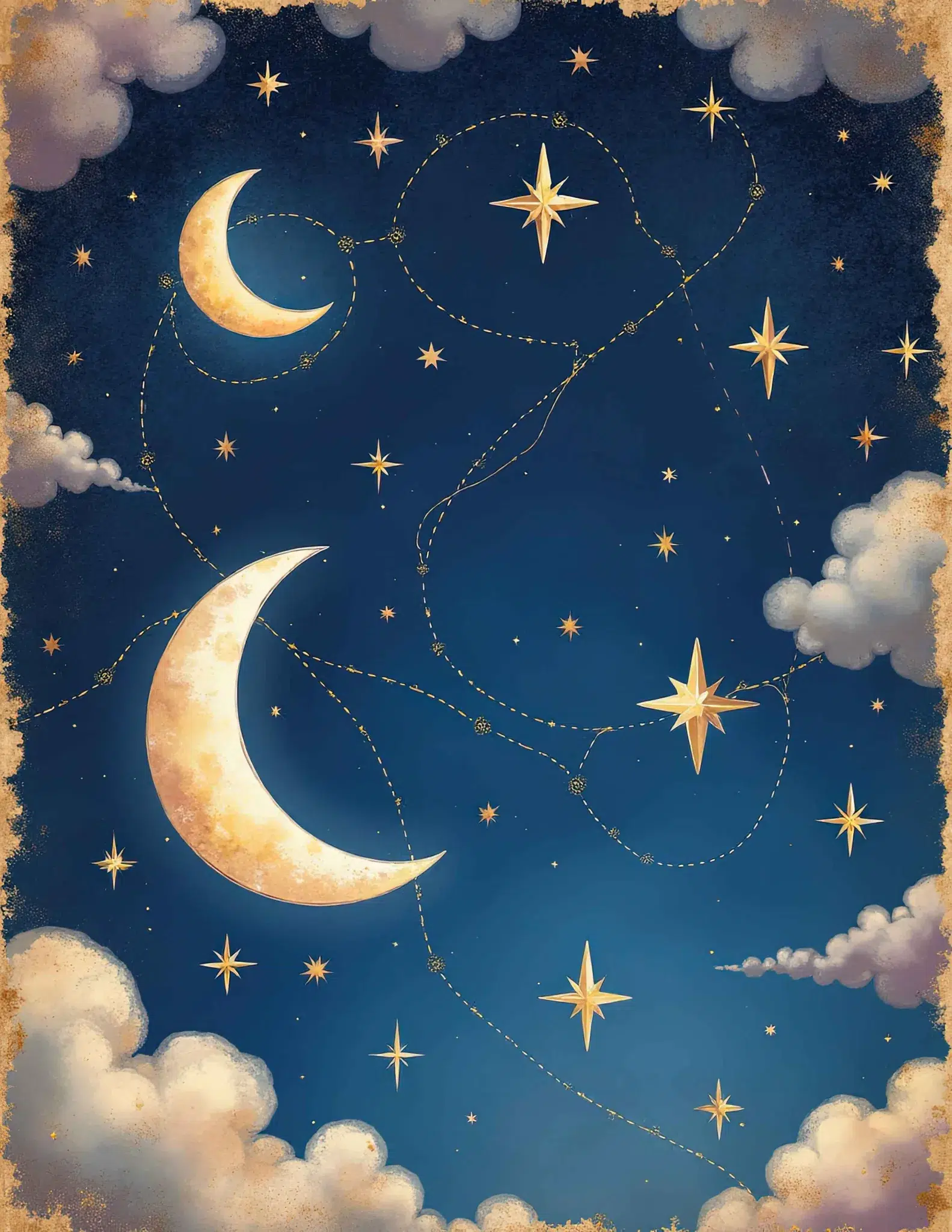 Free Junk Journal Printables: Celestial Junk Journal Pages &Amp; Astrology Designs