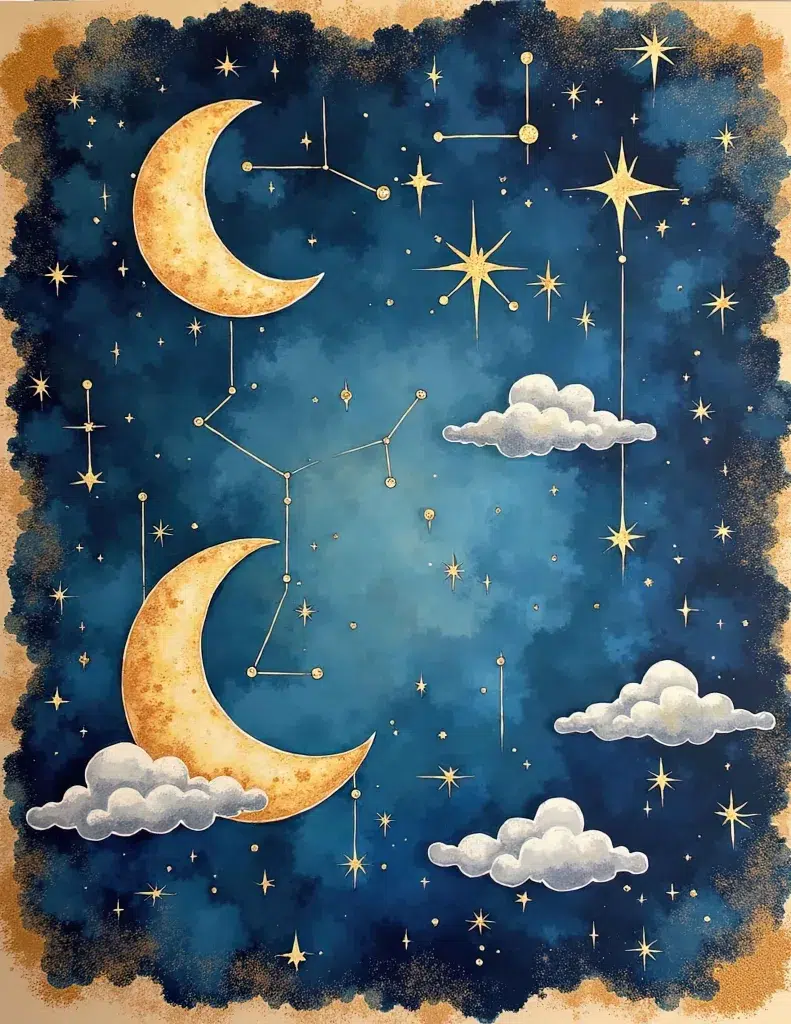 Free Junk Journal Printables: Celestial Junk Journal Pages &Amp; Astrology Designs