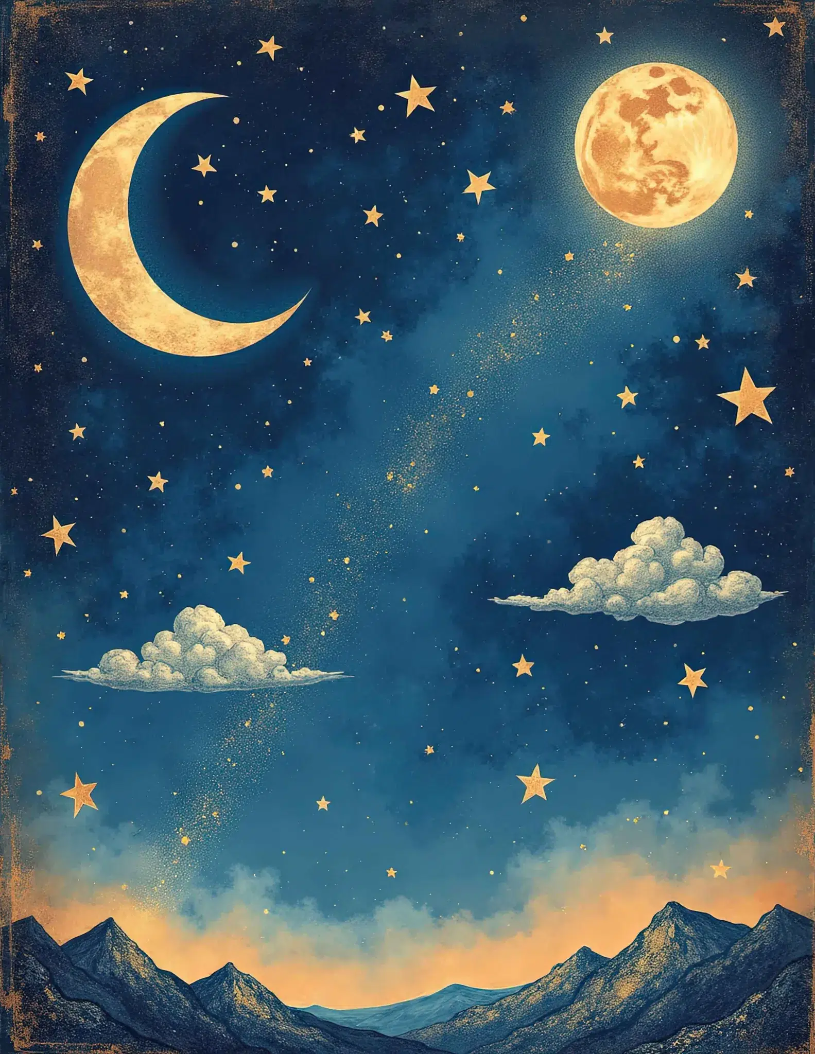 Free Junk Journal Printables: Celestial Junk Journal Pages &Amp; Astrology Designs