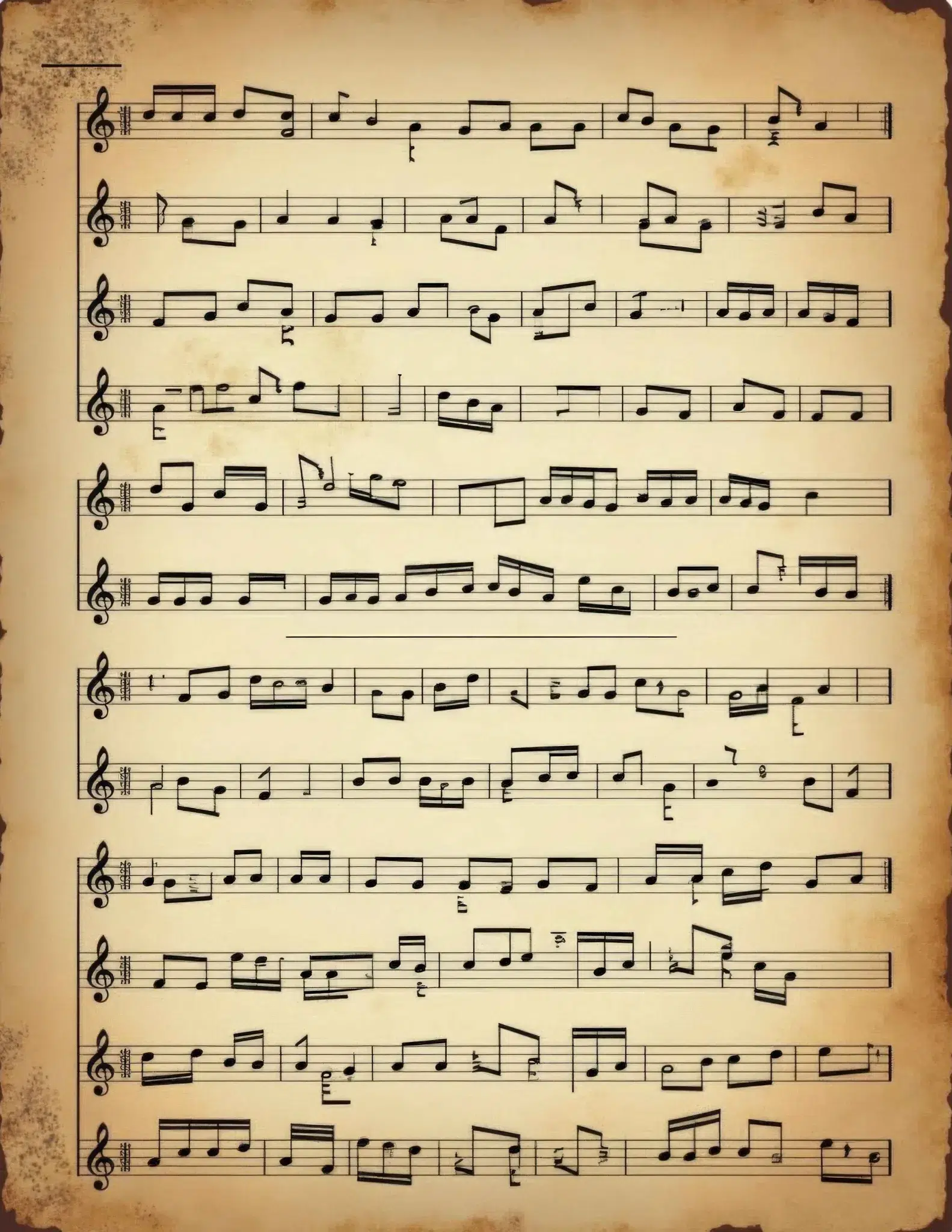 Free Junk Journal Printables: Vintage Sheet Music Printable Junk Journal Pages